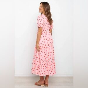 Petal and Pup
Pink Polka Dot Midi Dress